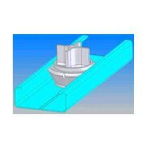 Support de rail 63mm SIXBOX lot de 250 pièces