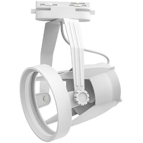 Support de rail pour projecteur PAR30 E27 à usage commercial et résidentiel - Blanc
