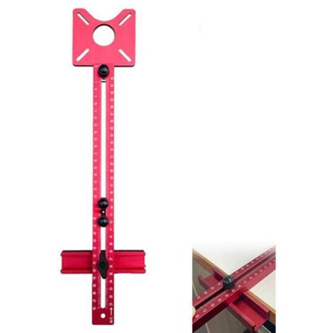 Support de rainure de fraisage 3 en 1 pour défonceuse, routeur universel en aluminium, plaque d'insertion de table pour le travail du bois, aide au perçage, douille de guidage de perçage pour