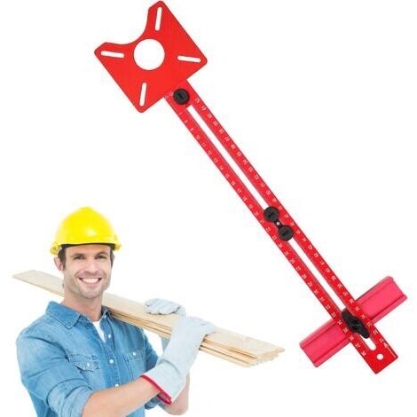 Support de rainure de fraisage pour outil de défonceuse – 3 en 1 réglable – Gabarit de gabarit de routeur, outils de travail du bois, guide de coupe de cercle de toupie – Outils et équipement de