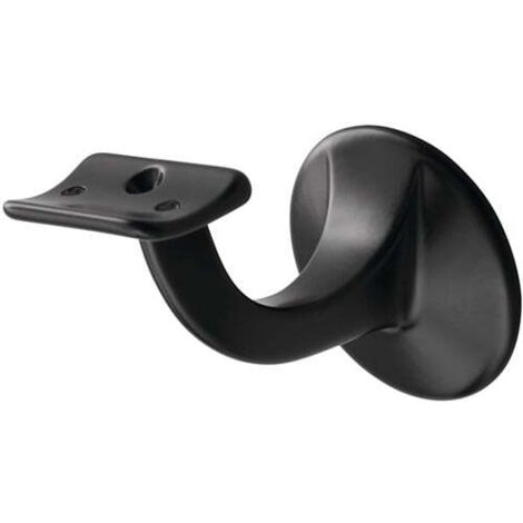 Support de rampe 3501 alu.ku.-peinture noire D.Plaque murale 56mm