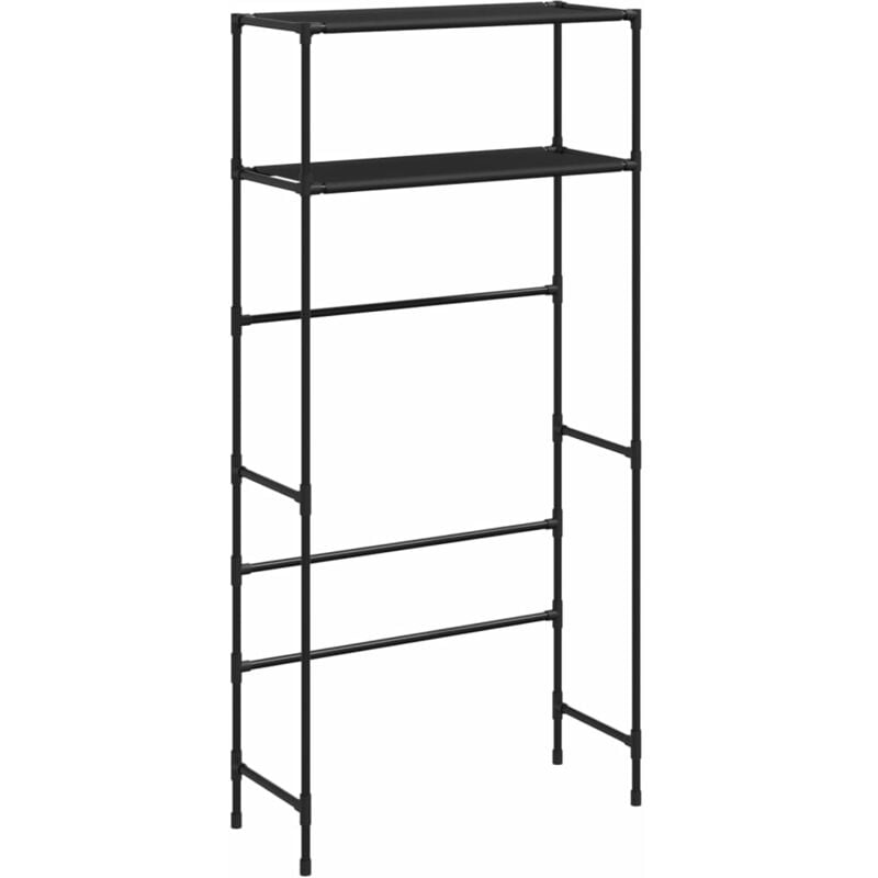 Support de rangement 2 niveaux sur la machine à laver noir fer