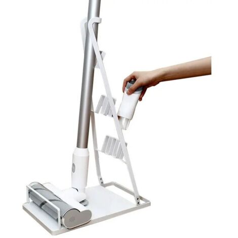 Support de rangement compatible avec les aspirateurs à main Bosch Série 4 Flexxo 28 V et Série 6 Athlet 20 V - blanc