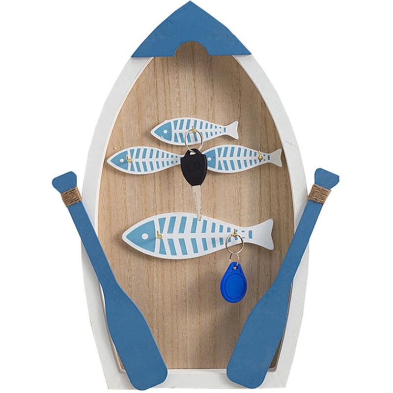 Feiyue - support de rangement de style méditerranéen pour clés, support de rangement pour clés, organisateur de clés