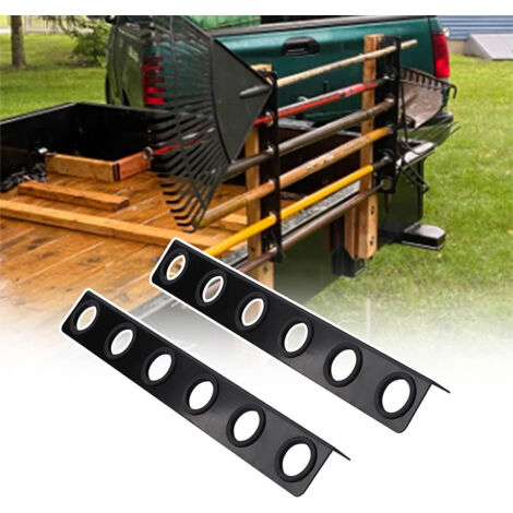 Support de rangement d'outils robuste à poignée droite, support de rangement métallique pour outils à main, adapté aux remorques de camions.