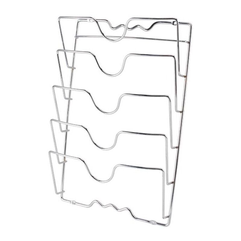 Support de rangement mural pour 5 couvercles de casseroles, 43 x 28 cm, pour porte de placard, Ns2