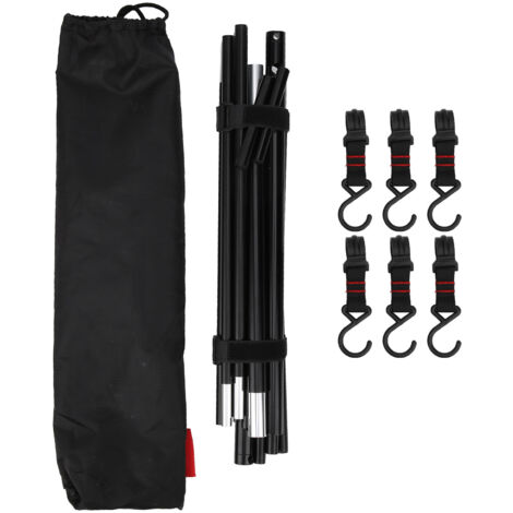 Support de rangement pliable pour barbecue, crochet de camping portable, trépied suspendu pour outils de cuisine extérieure