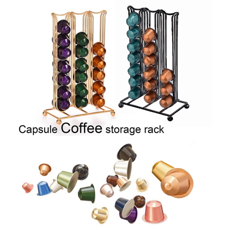 Feiyue - Support de rangement pour 42 capsules de café, support de rangement pour dosettes, présentoir, organisateur