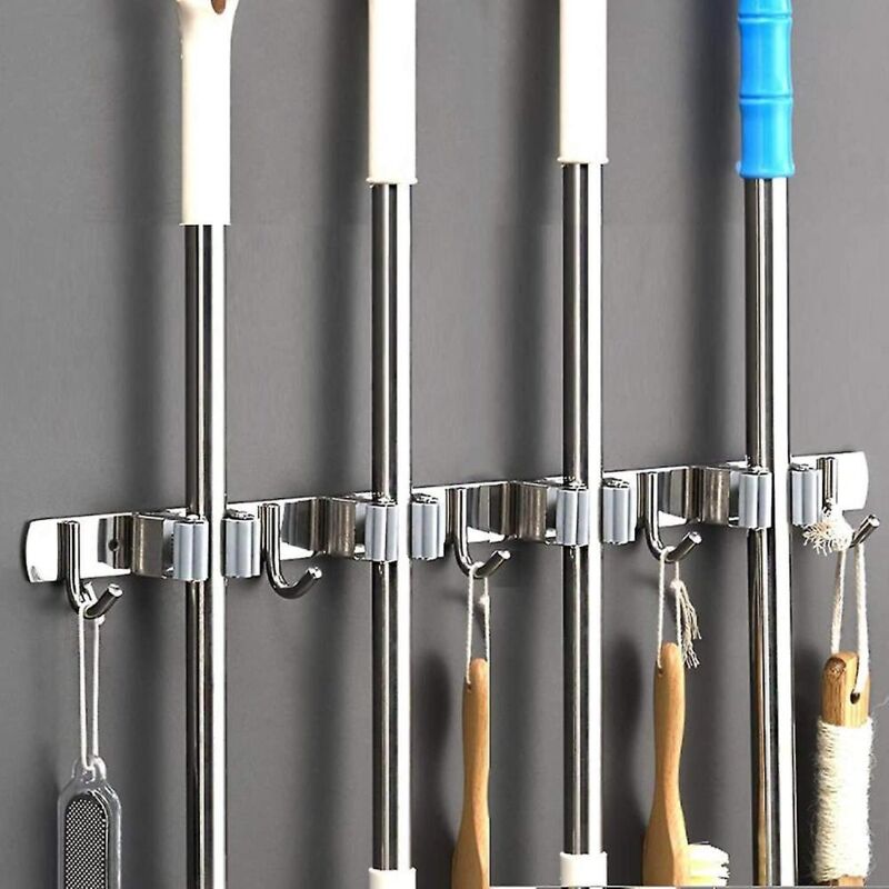 Feiyue - Support de rangement pour balai en acier inoxydable