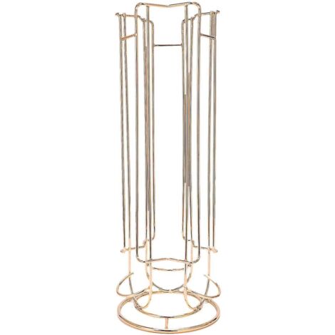 Support de rangement pour capsules de café Oasiswj en métal chromé, pour 18 capsules.