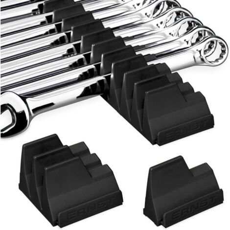 Support de rangement pour clés noir, 39 cm de long, pouvant contenir 20 clés. Support de rangement peu encombrant.