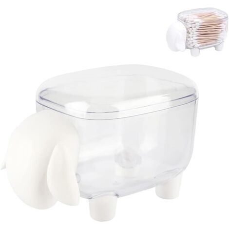 Support de rangement pour coton-tige mouton (blanc),