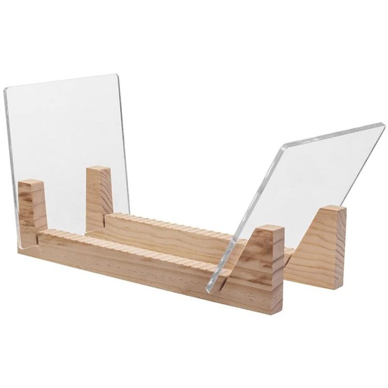 Yzmrbdqc - Support pour disques vinyles en bois, rangement moderne pour jusqu'à 50 albums.