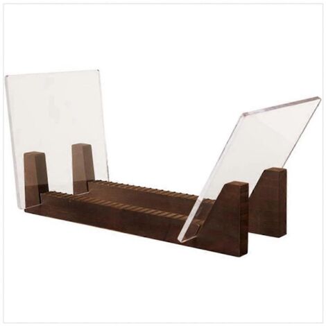 Support de rangement pour disques vinyles, présentoir de bureau en bois pour albums vinyles LP --