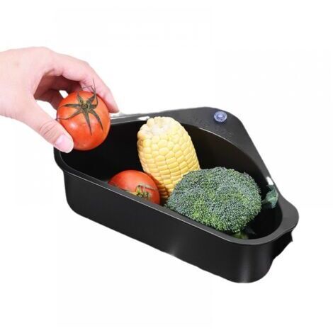 Support de rangement pour évier Égouttoir triangulaire Panier de vidange pour évier Panier de vidange pour évier Égouttoir Éplucheur
