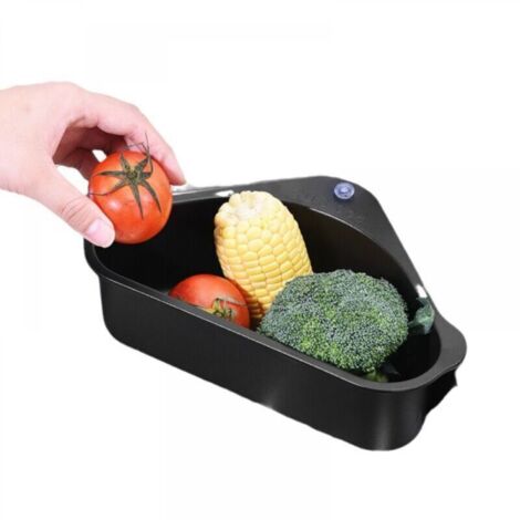 Support de rangement pour évier Égouttoir triangulaire Panier de vidange pour évier Panier de vidange pour évier Égouttoir Éplucheur