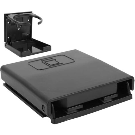 Support de rangement pour gobelets de voiture en plastique noir, idéal pour canettes et boissons - Table de baby-foot style.