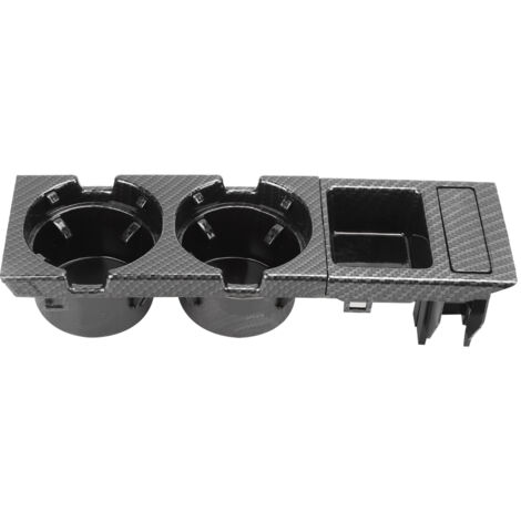 Support de rangement pour pièces de monnaie et gobelets, Console centrale, 51168217953 51168217957, adapté pour E46 série 3 99-06, Style Fiber de carbone