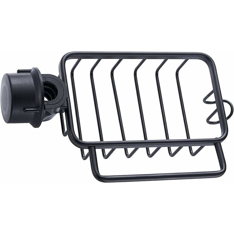 Image of Shining House - Wasserhahn-Aufbewahrungsregal, Badezimmer-Wasserhahnhalter, Schwarz