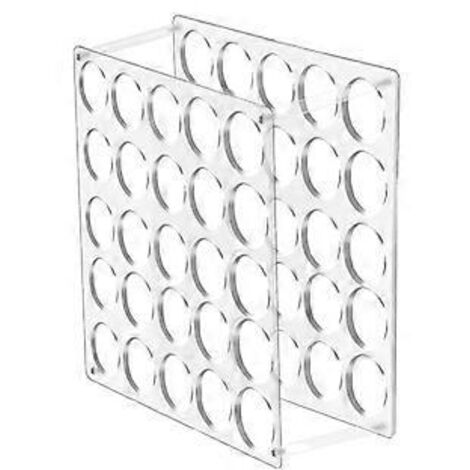 Support de rangement pour rouleaux de vinyle avec 25 trous, porte-rouleaux de vinyle pour atelier de loisirs créatifs, 30,5 cm x 30,5 cm, trous de 5 cm (1 paquet)