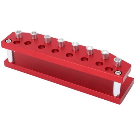 Support de rangement pour tournevis 8 emplacements, léger en aluminium, organisateur d'outils pour atelier et bricolage.