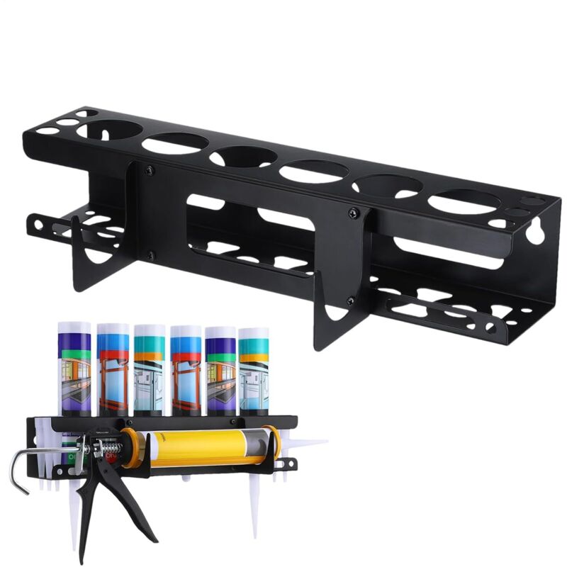 Support De Rangement Pour Tube De Silicone Support De Tube De Calfeutrage À La Main En Acier Supports Mural Cartouche Silicone Avec Base Horizontale