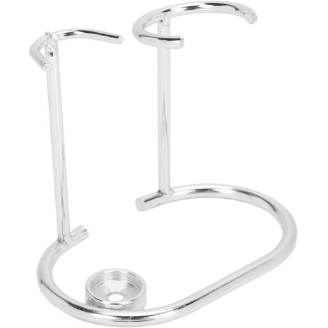 Support de Rasoir en Acier Inoxydable, Porte-Brosse Antirouille Moderne et Durable pour Salle de Bain, Design Argenté Portable