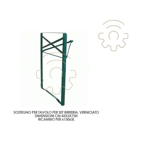 Support de rechange pour set de table brasserie – Dimensions 43x3x73cm – Finition peinte – Pour usage extérieur et intérieur - cm43x3x73h