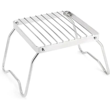 Support de réchaud d'extérieur en acier inoxydable pour camping, mini-barbecue pliable et portable, support pour casseroles et plaques de cuisson, réchauds portables