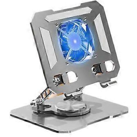 Support de refroidissement multifonctionnel pour tablette, ventilateur de bureau pliable et réglable en hauteur, adapté aux tablettes.