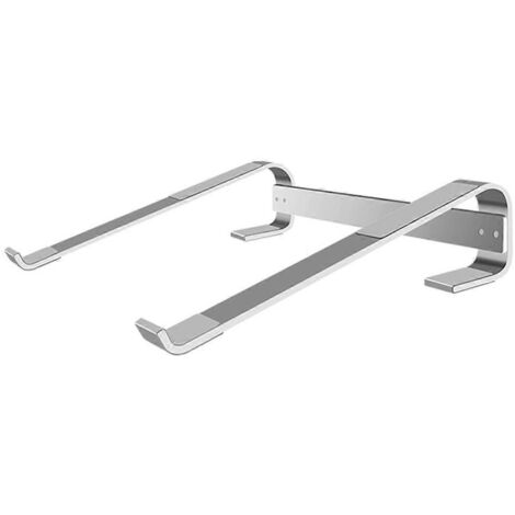 Support de refroidissement vertical pour ordinateur portable en aluminium, argenté