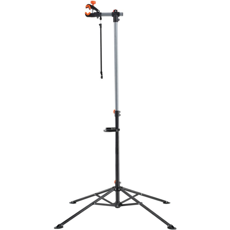 Support de réparation de vélo en acier robuste Mophorn de 80 lb, support de travail d'entretien de vélo à hauteur réglable avec plateau à outils