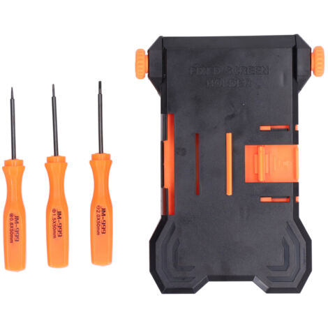 Support de Réparation Téléphone Pliable en ABS avec 3 Tournevis pour Maintenance et Réparation