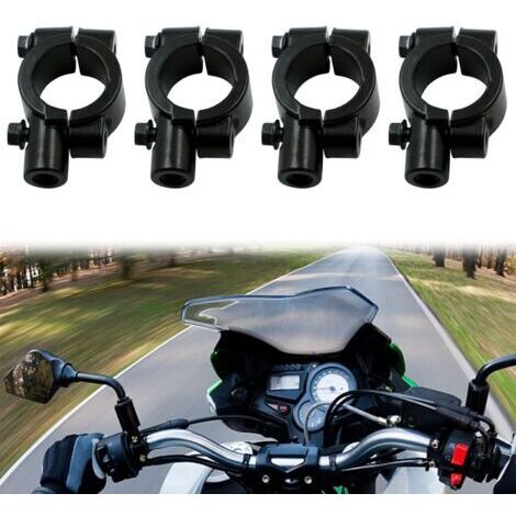 Support de Rétroviseur de Moto, Support de Rétroviseur Universel Pour Guidon de Moto 10 MM, Vélo Rétroviseurs Latéraux Support Pince Adaptateur, Support de Rétroviseur de Moto Pour 22MM Guidon
