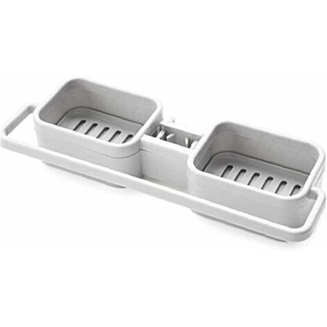 Support de robinet Robinet de cuisine Éponge Porte-savon Éponge Support de rangement Vidange Robinet Étagère Cuisine Salle de bain Robinet Savon Chiffon de nettoyage Brosse Boîte de rangement