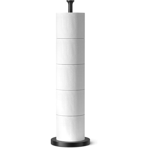 Support de Rouleau de Papier Toilette (avec Fonction de réserve), Support de Papier Toilette en Acier Inoxydable pour Le Stockage de Rouleaux de Rechange de Salle de Bain et de Toilette