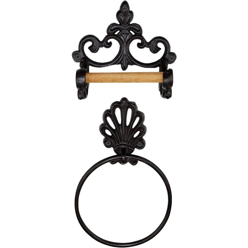 Support de rouleau de papier toilette industriel en fonte, support mural pour papier de bain, support de papier toilette suspendu- Trimec