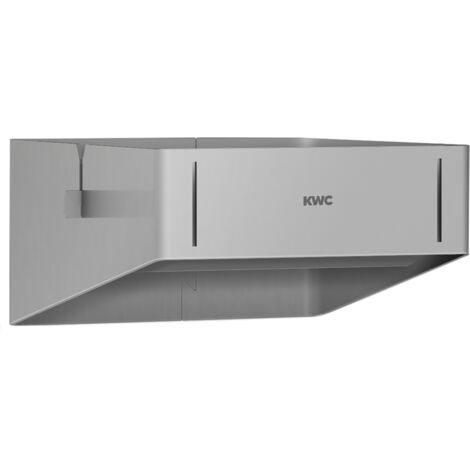 Support de rouleaux KWC AR WC, EXOS, acier inoxydable, 123x62x129 mm, fixation en surface