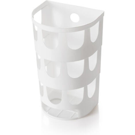 Support de sac poubelle en plastique, distributeur de sacs d'épicerie, panier de rangement de sacs poubelles, support de rangement mural
