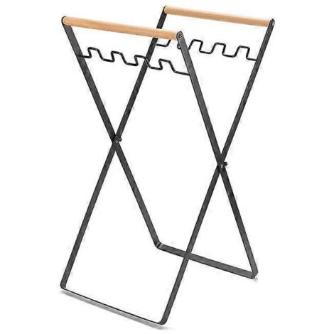 Support de sac poubelle pliable en fer 2024, support portable pour sacs à feuilles d'extérieur, idéal pour la cuisine.