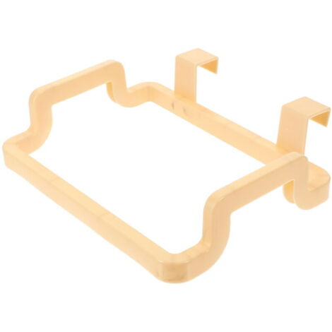 Support de sac poubelle suspendu pour armoire de cuisine, support de rangement pour sacs poubelles (jaune)
