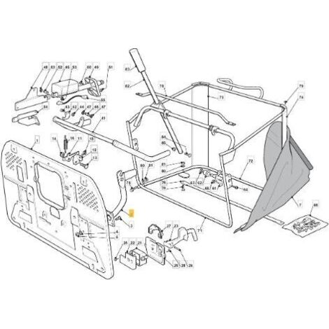 SUPPORT DE SAC SX TCX DEPUIS 05/06 ORIGINE STIGA - 382774245/0
