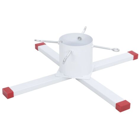 Support de sapin de Noël blanc 61x61x15,5 cm CFW142153