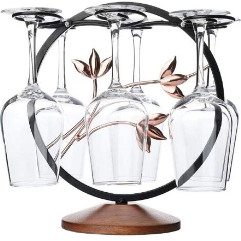 Support de séchage autonome en métal pour verres à vin, décoration de bar de cuisine, présentoir multifonction, support de rangement pour table