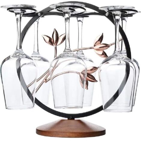 Support de séchage autonome en métal pour verres à vin, décoration de bar de cuisine, présentoir multifonction, support de rangement pour table