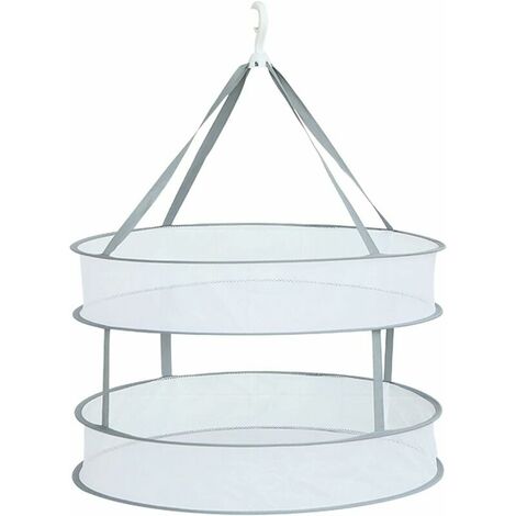 Support de Séchage de Vêtements Pliable Sèche-linge à Accrocher Niveaux Pliable en Filet Séchage Net Etendoir Pliant Etendoir Suspendre Vêtements Panier pour Chandail, Délicat et Maillot de Bain