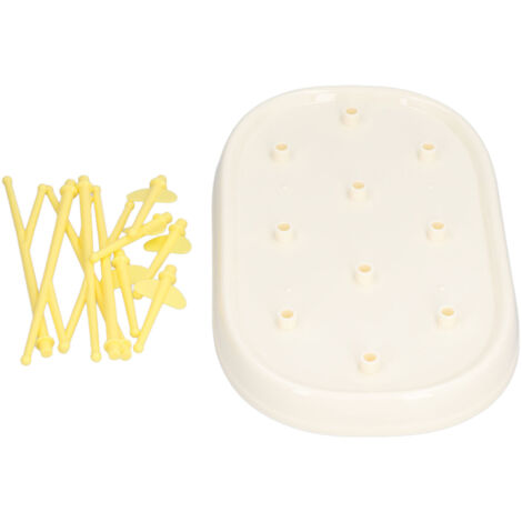 Support de Séchage pour Biberons Pliable et Portable - Jaune