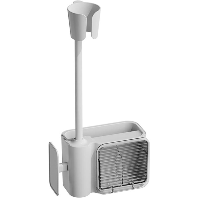 Support mural mains libres réglable 360° pour sèche-cheveux, sans poinçonnage, idéal salle de bain, cintres inclus, : accessoires salle de bain, :