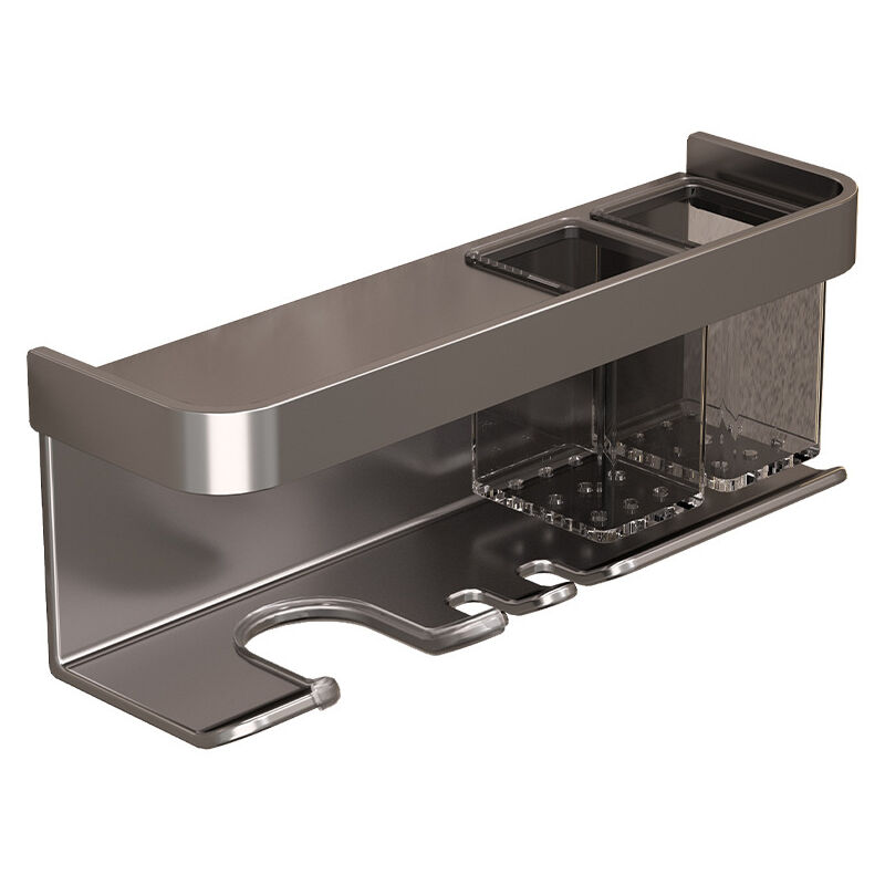 Support de sèche-cheveux, organisateur de sèche-cheveux, support de sèche-cheveux mural avec étagère pour salle de bain, salon, organisateurs et