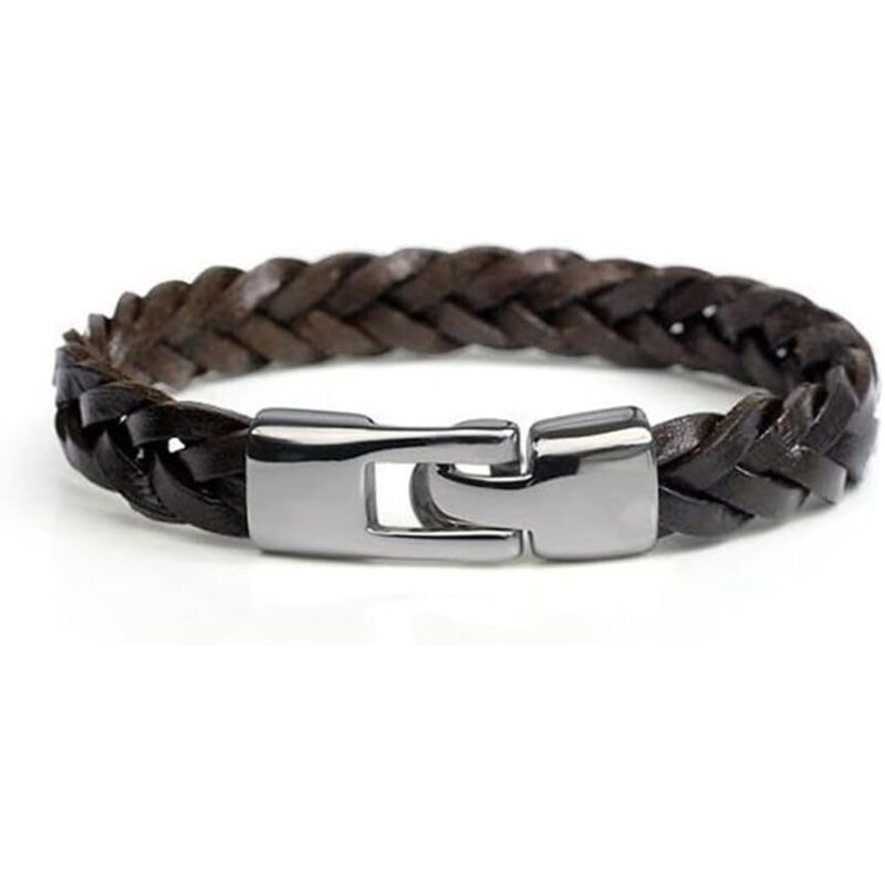 bracelet homme bracelet homme cuir bracelet cuir matière naturelle bracelet cuir tressé et tressé marron
